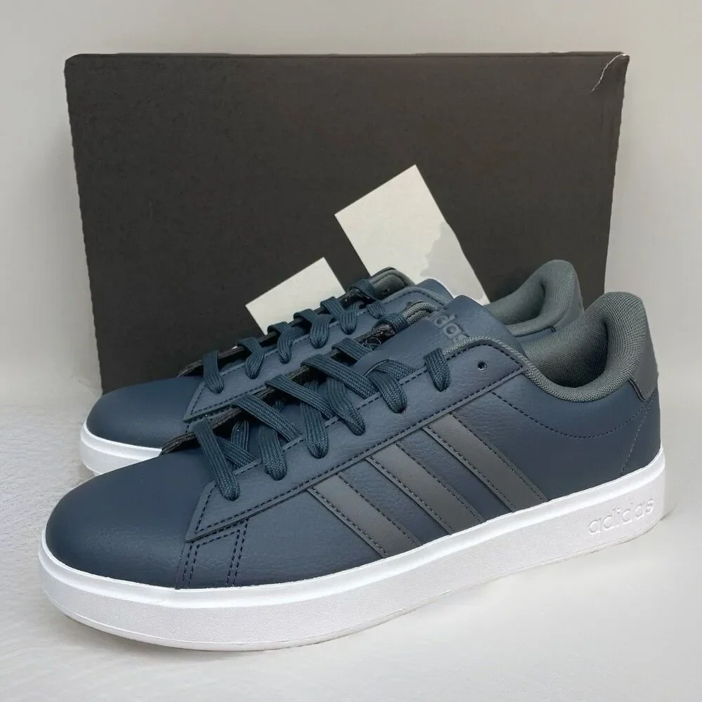 Adidas Grand Court 2.0 Men's Size 9 Athletic Shoes Navy Blue Casual Sneakers New
